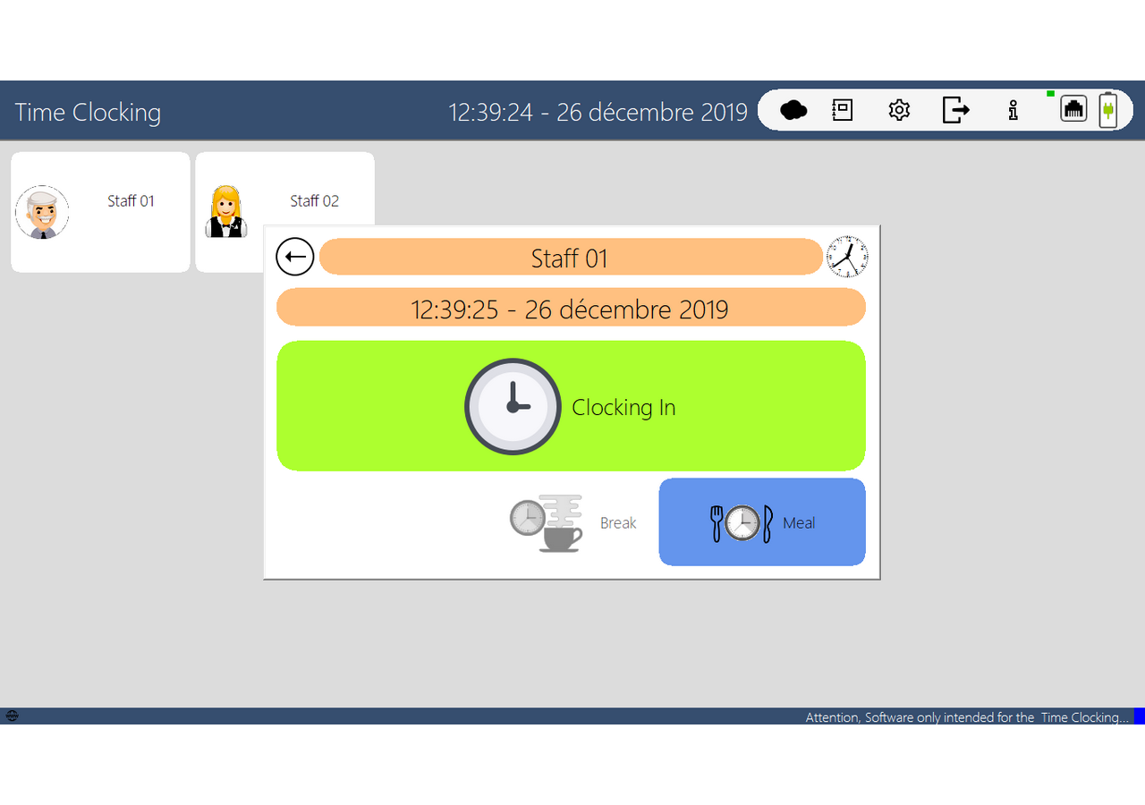 Saisie des heures JYL TimeClock