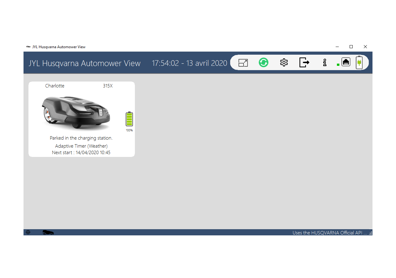 ממשק JYL Automower View Light