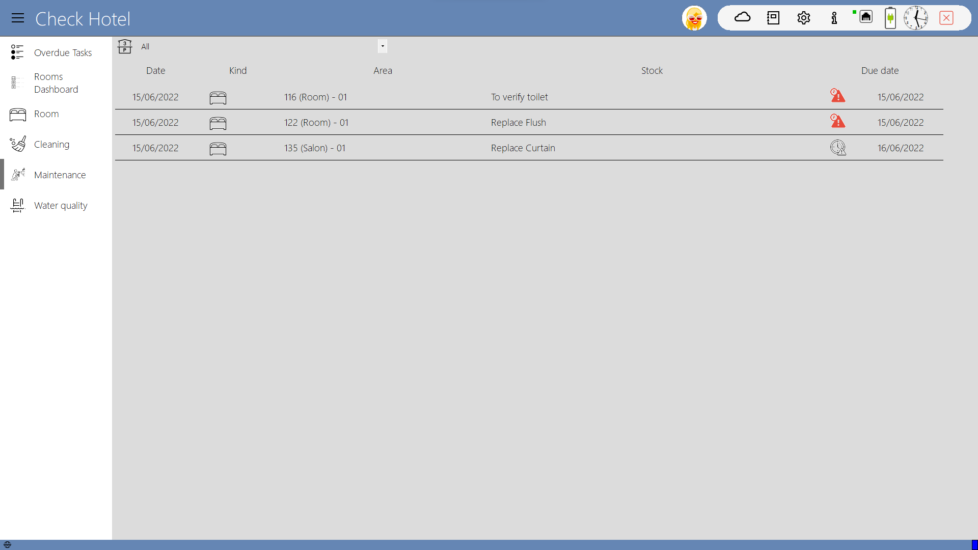 צ'ק-אין/אאוט